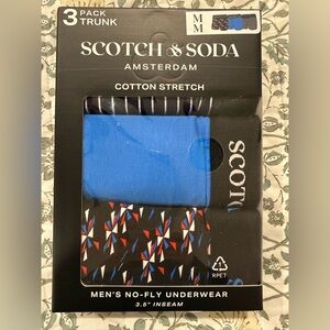NWT - Scotch & Soda No-Fly Boxer Briefs 3 Pack